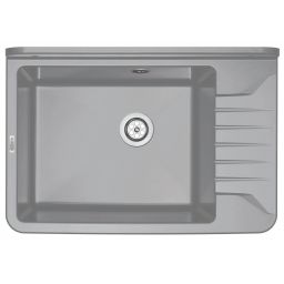 Deante Garden komora gospodarcza 50,1x34,1 cm tworzywo/tekstura granitowa szara ZYT311A