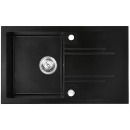 Ferro Mezzo II zlewozmywak granitowy 78x48 cm grafit DRGM48/78BA