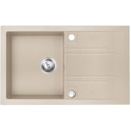 Ferro Mezzo II zlewozmywak granitowy 78x48 cm piaskowy DRGM48/78SA