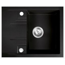 FDesign Carioca zlewozmywak granitowy 58x48 cm grafit FD9-12-4858-22