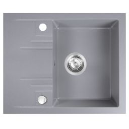 FDesign Carioca zlewozmywak granitowy 58x48 cm szary FD9-12-4858-44