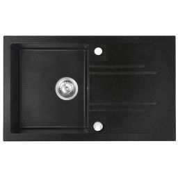 FDesign Carioca zlewozmywak granitowy 78x48 cm grafitowy połysk FD9-13-4878-02