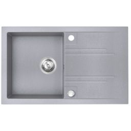 FDesign Carioca zlewozmywak granitowy 78x48 cm szary FD9-13-4878-44