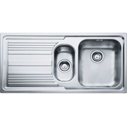 Franke Logica Line LLL 651-100 zlewozmywak stalowy 100x50 cm stal 101.0086.254