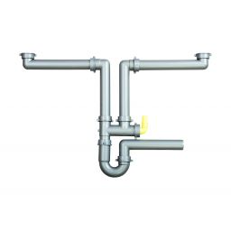 Franke mostek z syfonem do podłączenia 2 komór 112.0048.805