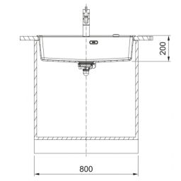 Franke Maris zlewozmywak granitowy 76x51 cm kamienny szary 114.0661.770