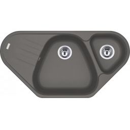 Franke Antea AZG 661-E zlewozmywak 96x50 cm Fragranite lewy kamienny szary 114.0676.229