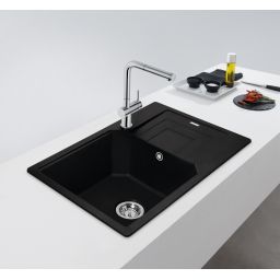 Franke Urban UBG 611-62 GSC zlewozmywak 62x50 cm Fragranite czarny mat 114.0687.268