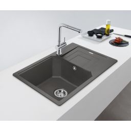 Franke Urban UBG 611-78 XL GSC zlewozmywak 78x50 cm Fragranite kamienny szary 114.0687.281