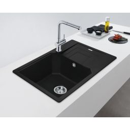 Franke Urban UBG 611-78 XL GSC zlewozmywak 78x50 cm Fragranite czarny mat 114.0687.282