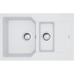 Franke Urban zlewozmywak granitowy 78x50 cm biały 114.0687.297