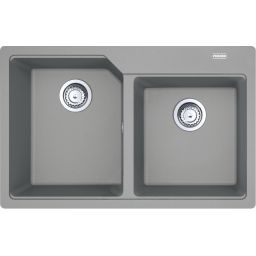 Franke Urban UBG 620-36-33 GSC zlewozmywak 78x50 cm Fragranite kamienny szary 114.0687.310