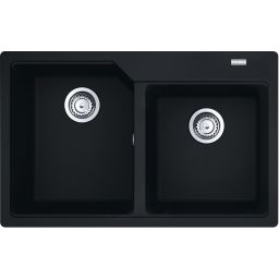 Franke Urban UBG 620-36-33 GSC zlewozmywak 78x50 cm Fragranite czarny mat 114.0687.311