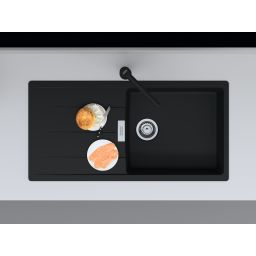 Franke Centro CNG 611-100 XL GSC zlewozmywak 100x50 cm Fragranite czarny mat 114.0687.332