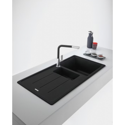 Franke Basis BFG 651-97 zlewozmywak 97x50 cm Fragranite czarny mat 114.0693.554