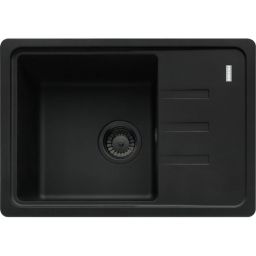 Franke Bliss zlewozmywak granitowy 62x43,5 cm czarny 114.0693.560
