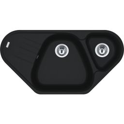 Franke Antea zlewozmywak granitowy 96x50 cm czarny 114.0702.424