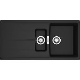 Franke Centro zlewozmywak granitowy 100x50 cm czarny 114.0710.223