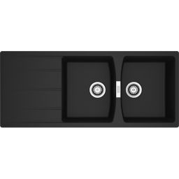 Franke Centro zlewozmywak granitowy 116x50 cm czarny 114.0710.230