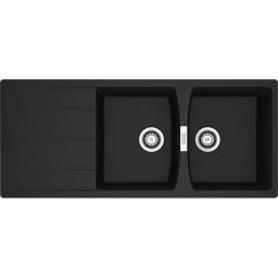 Franke Centro zlewozmywak granitowy 116x50 cm czarny 114.0710.232