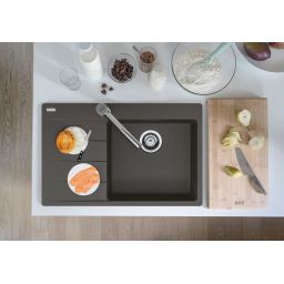 Franke Centro CNG 611-78 TL LHD zlewozmywak granitowy 78x50 cm łupkowy szary 114.0716.332