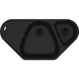 Franke Antea zlewozmywak granitowy 96x50 cm czarny 114.0729.775