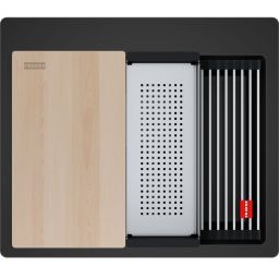 Franke Kanon KNG PRO 610-53 FTL zlewozmywak granitowy 59x51 cm czarny mat 114.0749.631