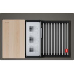 Franke Kanon KNG PRO 610-73 FTL zlewozmywak granitowy 79x51 cm łupkowy szary 114.0749.639