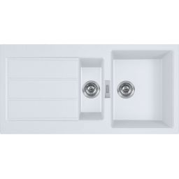Franke Sirius 2.0 S2D 651-100 zlewozmywak 100x50 cm z Tectonite biały polarny 143.0618.670