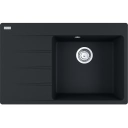Franke Centro 611-78 TL zlewozmywak 78x50 cm Fragranite czarny mat 114.0633.138