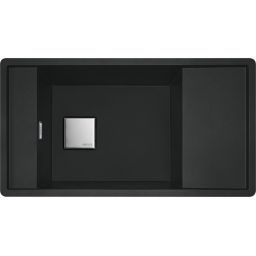 Franke Fresno FSG 611 zlewozmywak 87,7x49,5 cm Fragranite czarny mat 114.0633.153