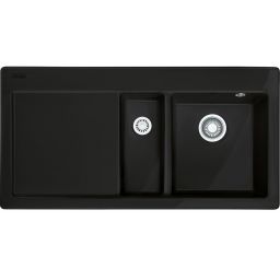 Franke Mythos MTK 651-100 zlewozmywak ceramiczny 100x51 cm Fraceram czarny mat 124.0442.534