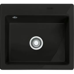 Franke Mythos MTK 610-58 zlewozmywak ceramiczny 58x51 cm Fraceram czarny mat 124.0442.552