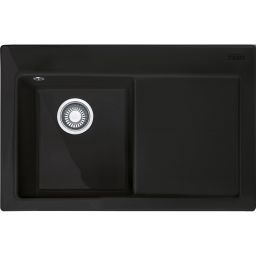 Franke Mythos MTK 611-78 zlewozmywak ceramiczny 78x51 cm Fraceram czarny mat 124.0540.982