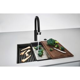 Franke Kanon KNG 110-52 zlewozmywak 56x46 cm Fragranite czarny mat 125.0721.150