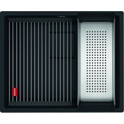 Franke Kanon KNG 110-52 zlewozmywak 56x46 cm Fragranite czarny mat 125.0721.150