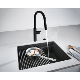 Franke Kanon KNG 110-52 zlewozmywak 56x46 cm Fragranite czarny mat 125.0721.150