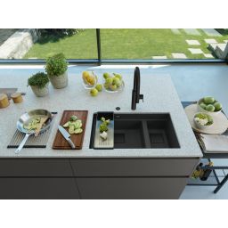 Franke Kanon zlewozmywak granitowy 76x46 cm onyx 125.0740.836