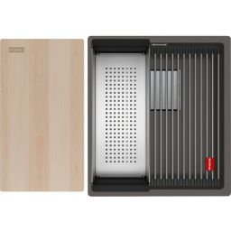 Franke Kanon KNG PRO 110-37 zlewozmywak granitowy 46x41 cm łupkowy szary 125.0749.649