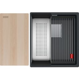 Franke Kanon KNG PRO 110-37 zlewozmywak granitowy 46x41 cm czarny mat 125.0749.651