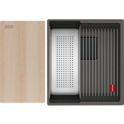 Franke Kanon KNG PRO 110-37 zlewozmywak granitowy 46x41 cm łupkowy szary 125.0749.653