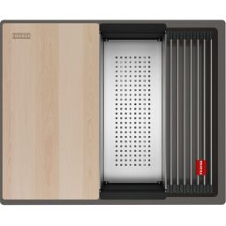 Franke Kanon KNG PRO 110-52 zlewozmywak granitowy 56x46 cm łupkowy szary 125.0749.663