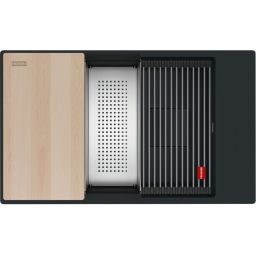 Franke Kanon KNG PRO 110-62 zlewozmywak granitowy 76x46 cm czarny mat 125.0749.672