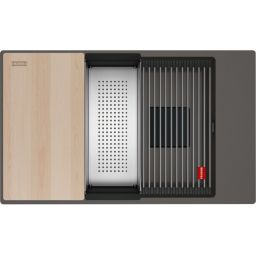 Franke Kanon KNG PRO 110-62 zlewozmywak granitowy 76x46 cm łupkowy szary 125.0749.673