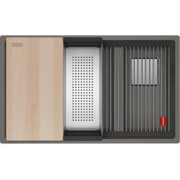 Franke Kanon KNG PRO 160-46-21 zlewozmywak granitowy 76x46 cm kamienny szary 125.0749.678