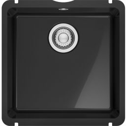 Franke KubusX zlewozmywak ceramiczny 40,5x40 cm onyx połysk 126.0738.288