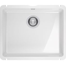 Franke KubusX zlewozmywak ceramiczny 50,5x40 cm biały połysk 126.0738.290