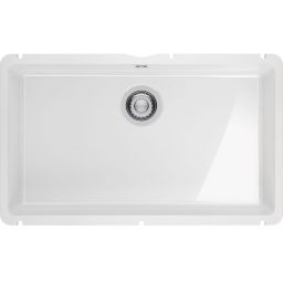 Franke KubusX zlewozmywak ceramiczny 70,5x40 cm biały połysk 126.0738.294