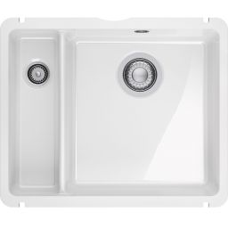 Franke KubusX zlewozmywak ceramiczny 49x40 cm biały połysk 126.0738.298