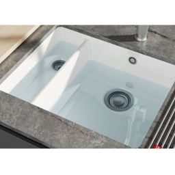 Franke KubusX zlewozmywak ceramiczny 49x40 cm biały połysk 126.0738.298